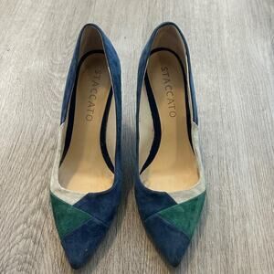 Vintage staccato suede pointed toe